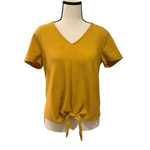 J. crew | yellow tie top